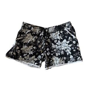Indero Soft UnderBelly (Maternity) Size XL Drawstring Flower Print Shorts